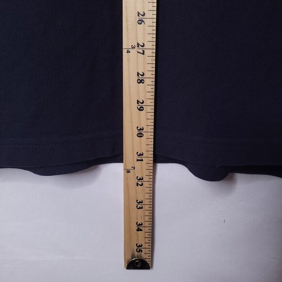 Brooks Brothers Polo Shirt Mens Medium Navy Gold Sheep Performance - Picture 7 of 11